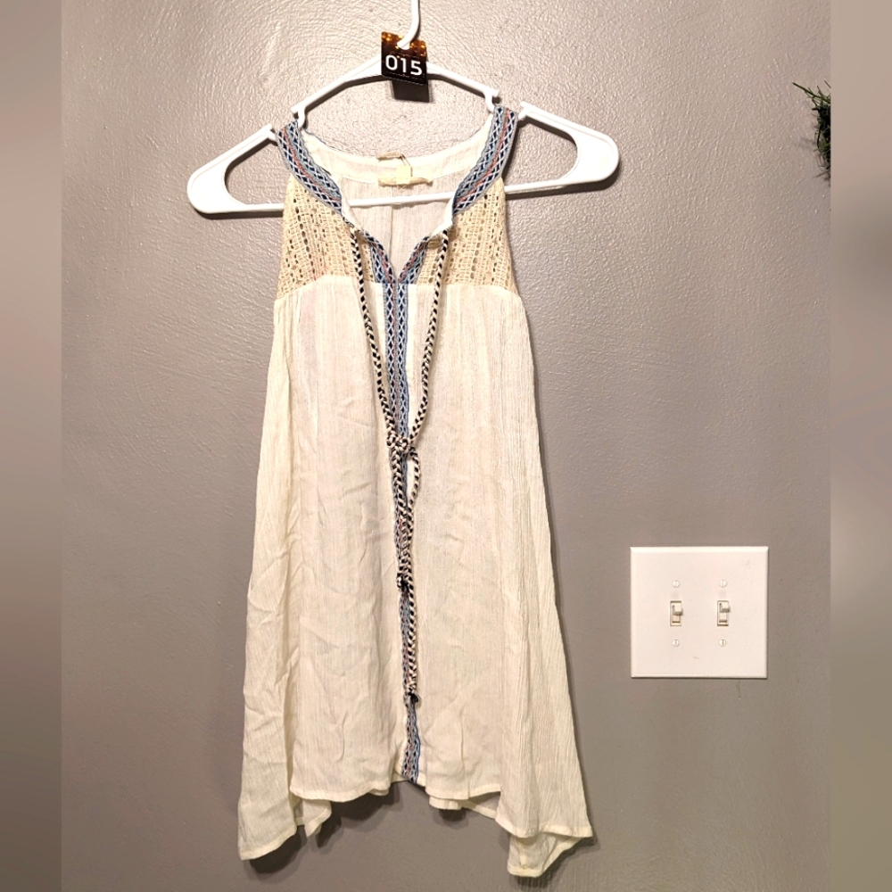Hem and thread boho top